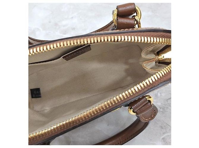 Gucci Mini borsa a tracolla con manico marrone - vista 7