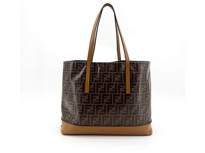 Fendi FF Logo Stamp Shopping Zucca Coated Canvas Medium - Ansicht 2