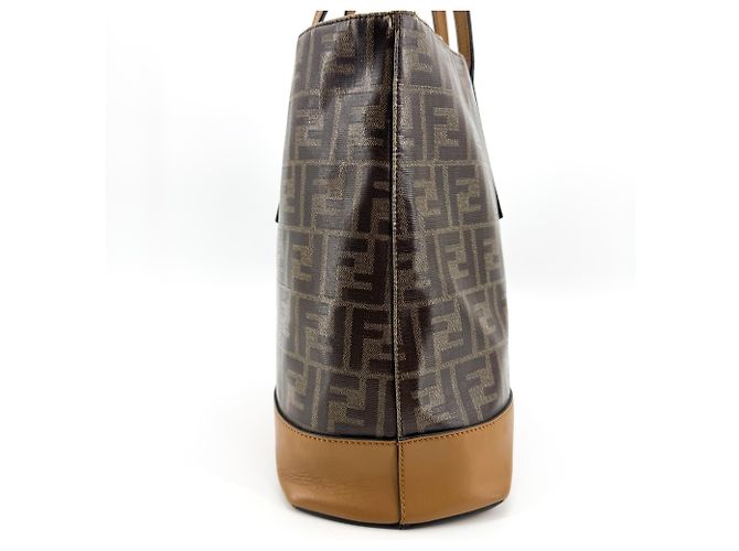 Fendi FF Logo Stamp Shopping Zucca Coated Canvas Medium - Ansicht 4