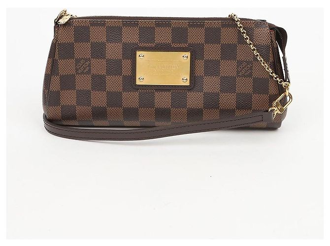 Louis Vuitton Borsa a spalla e pochette Eva in Canvas Damier Ebene - vista 2