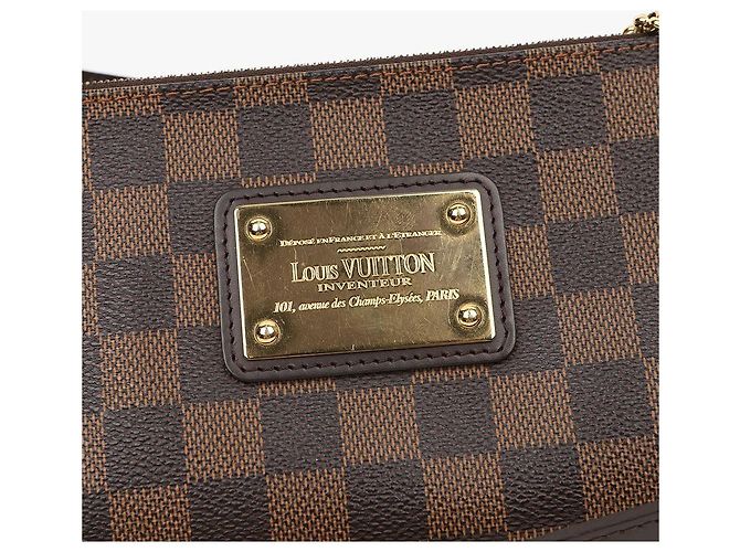 Louis Vuitton Borsa a spalla e pochette Eva in Canvas Damier Ebene - vista 3