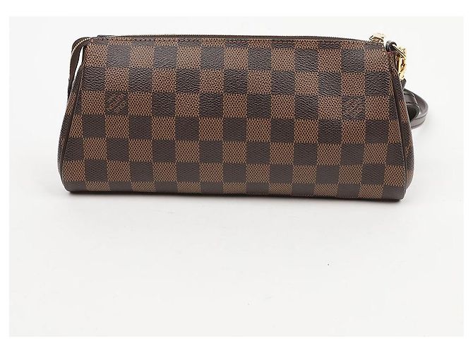 Louis Vuitton Borsa a spalla e pochette Eva in Canvas Damier Ebene - vista 4