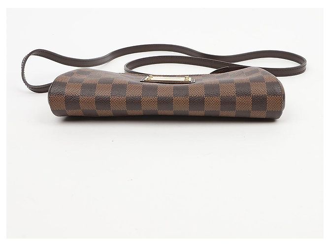 Louis Vuitton Borsa a spalla e pochette Eva in Canvas Damier Ebene - vista 8