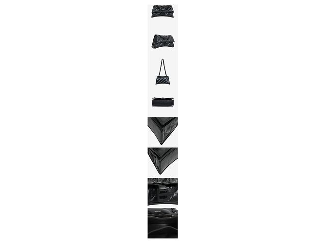 Balenciaga Borsa Crushed Chain Small Black - vista 2