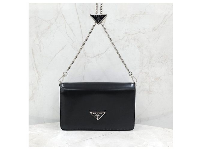 Prada Mini Borsa a Spalla Spazzolata - vista 11