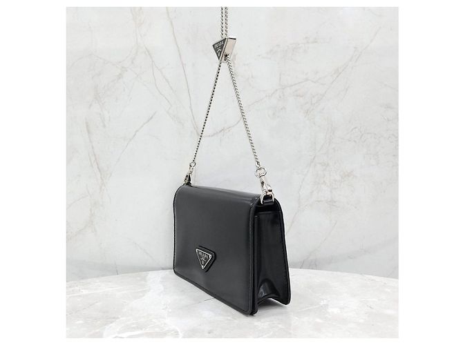 Prada Mini Borsa a Spalla Spazzolata - vista 12