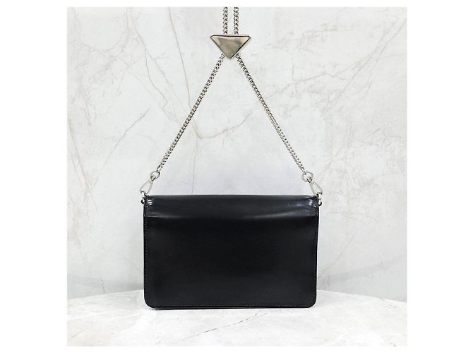 Prada Mini Borsa a Spalla Spazzolata - vista 13
