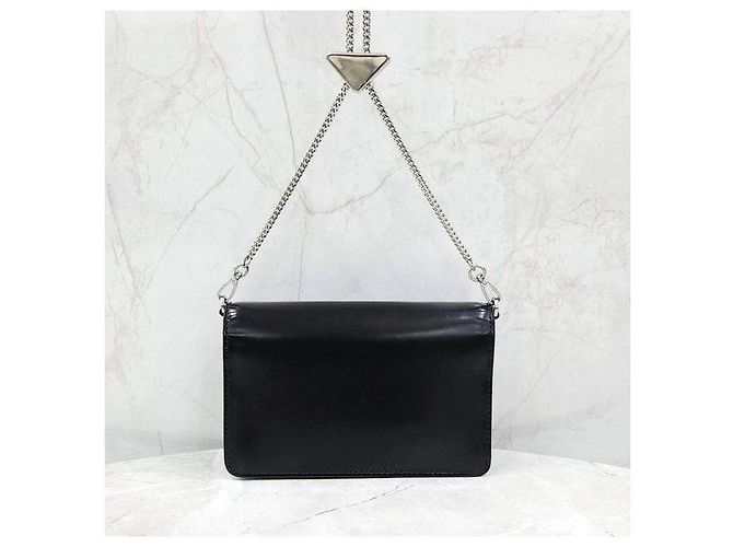 Prada Mini Borsa a Spalla Spazzolata - vista 3