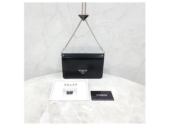 Prada Mini Borsa a Spalla Spazzolata - vista 8
