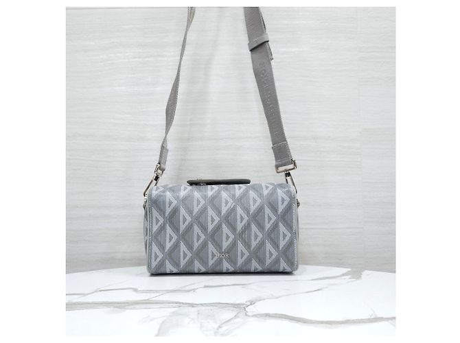 Dior Borsa a Tracolla Diamond Ring Grigia - vista 11