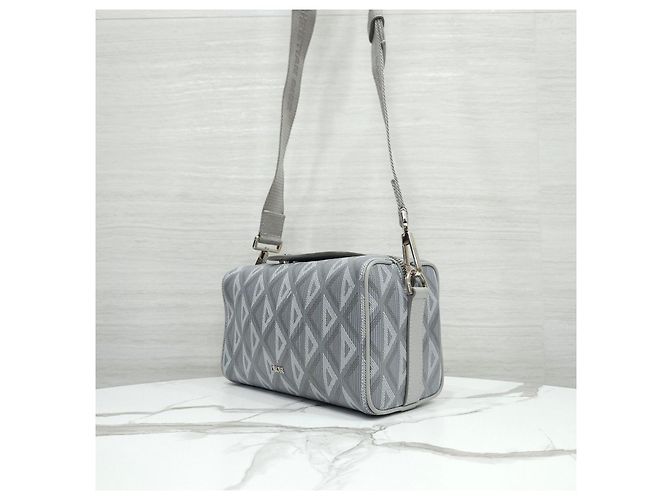 Dior Borsa a Tracolla Diamond Ring Grigia - vista 12