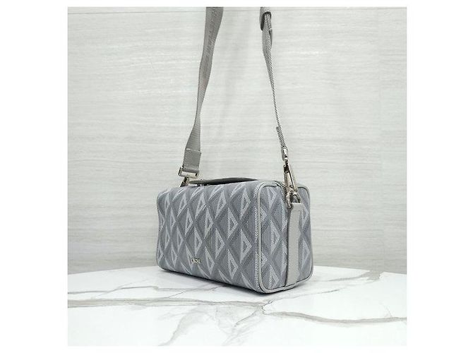 Dior Borsa a Tracolla Diamond Ring Grigia - vista 2
