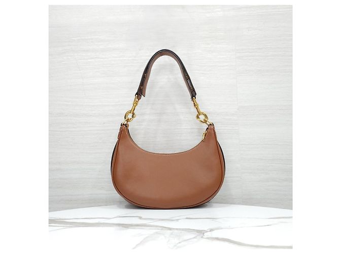 Céline Borsa Ava con tracolla media in vitello Tan - vista 12