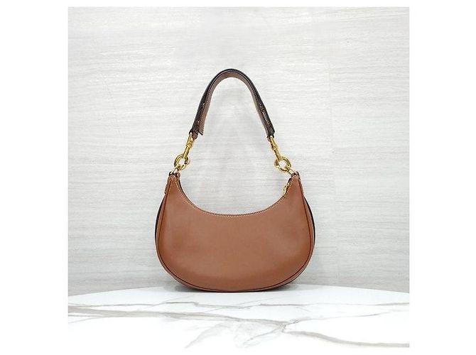 Céline Borsa Ava con tracolla media in vitello Tan - vista 3