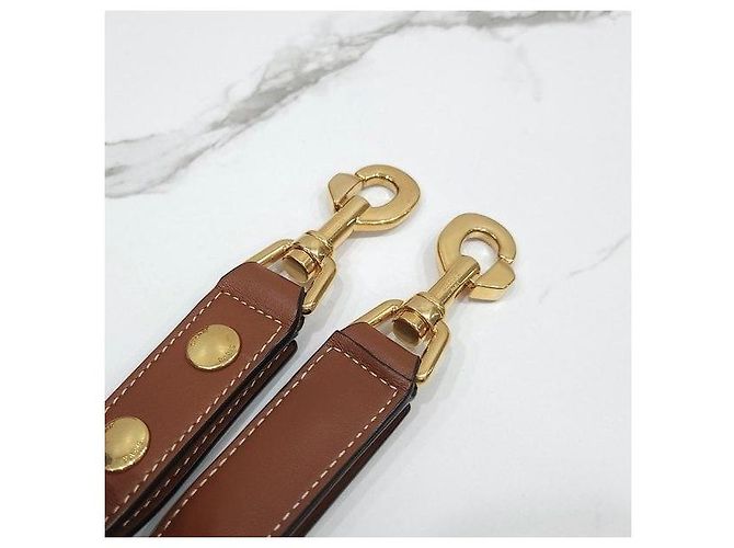 Céline Borsa Ava con tracolla media in vitello Tan - vista 6