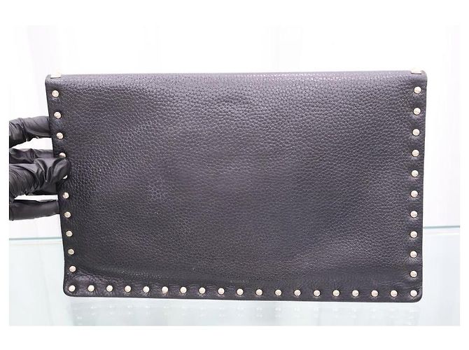 Valentino Clutch Rockstud Black - vista 3