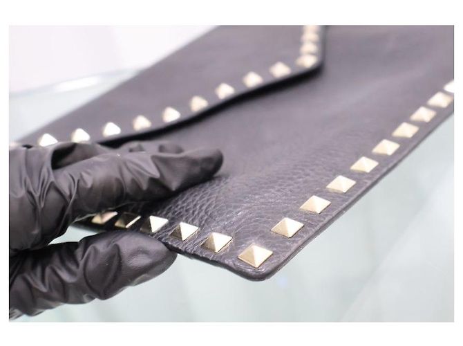 Valentino Clutch Rockstud Black - vista 7