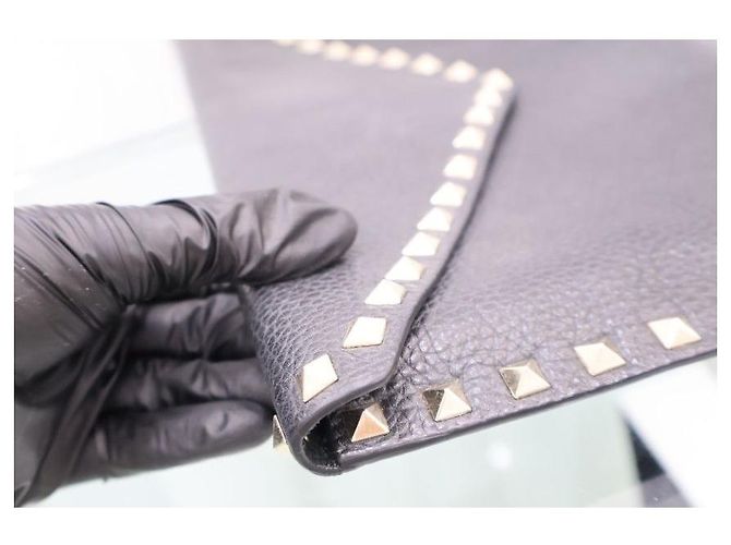 Valentino Clutch Rockstud Black - vista 8