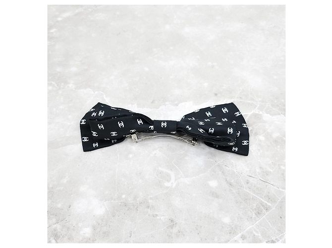 Chanel Haarnadel mit Schleife und CC-Logo Schwarz - Ansicht 10