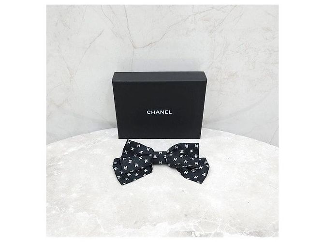 Chanel Haarnadel mit Schleife und CC-Logo Schwarz - Ansicht 6