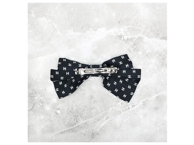 Chanel Haarnadel mit Schleife und CC-Logo Schwarz - Ansicht 8