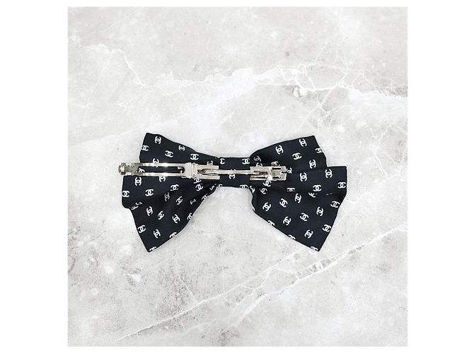 Chanel Haarnadel mit Schleife und CC-Logo Schwarz - Ansicht 9