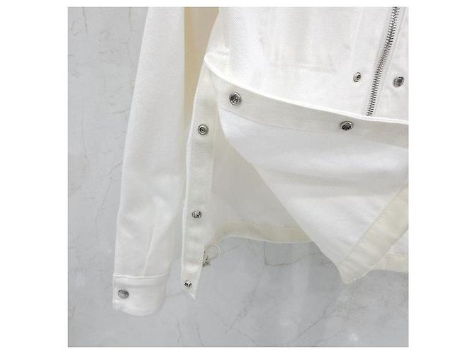 Dior Limitierte Edition weiße Denimjacke mit Tasche - Ansicht 5