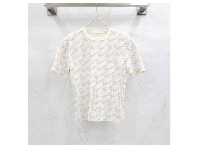 Fendi Malha Dupla Escovada Branco - vista 3