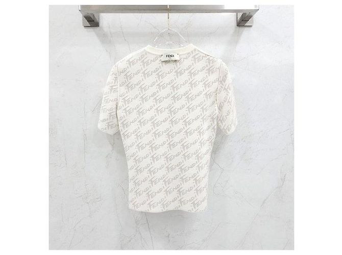 Fendi Malha Dupla Escovada Branco - vista 4