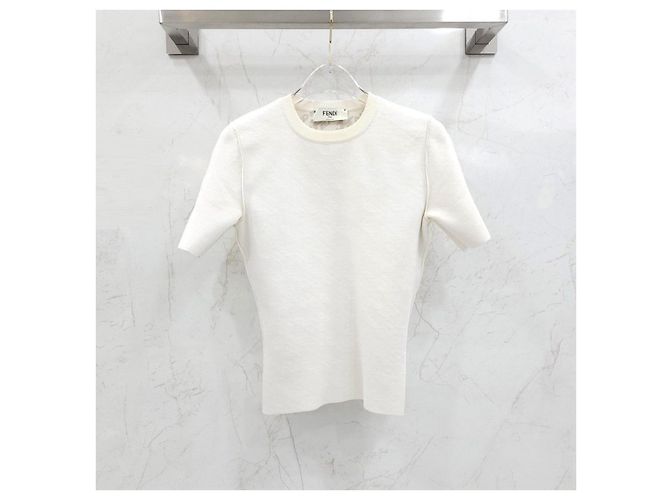 Fendi Malha Dupla Escovada Branco - vista 6