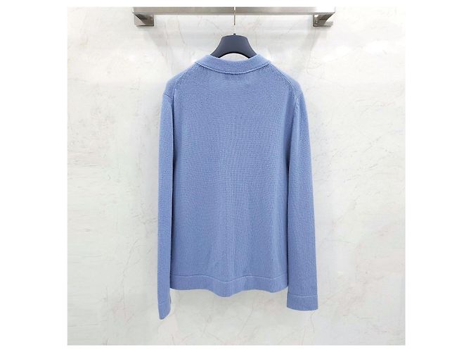 Dior Kaschmir-Cardigan mit Logo in Blau - Ansicht 10