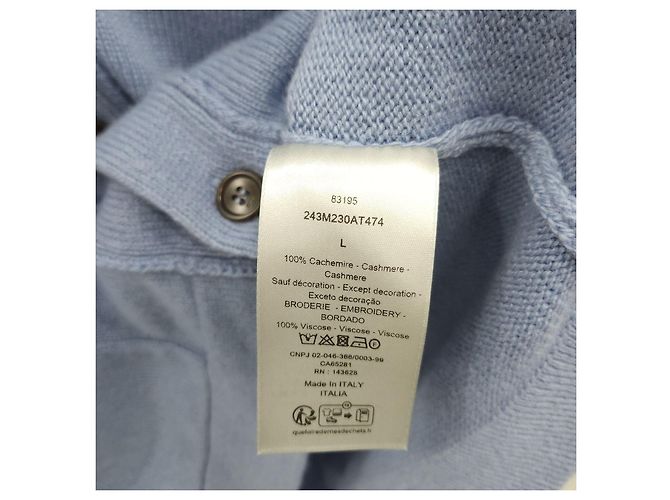 Dior Kaschmir-Cardigan mit Logo in Blau - Ansicht 14