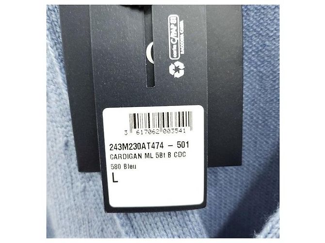 Dior Kaschmir-Cardigan mit Logo in Blau - Ansicht 5