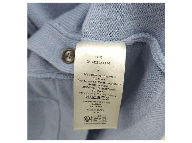 Dior Kaschmir-Cardigan mit Logo in Blau - Ansicht 6
