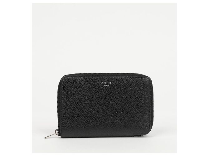 Céline Portafoglio Compatto Rotondo con Cerniera Medium Midnight - vista 2