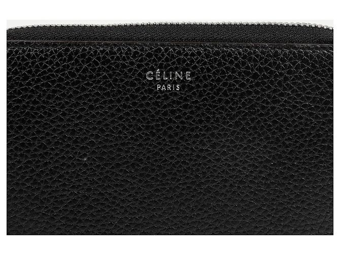 Céline Portafoglio Compatto Rotondo con Cerniera Medium Midnight - vista 3