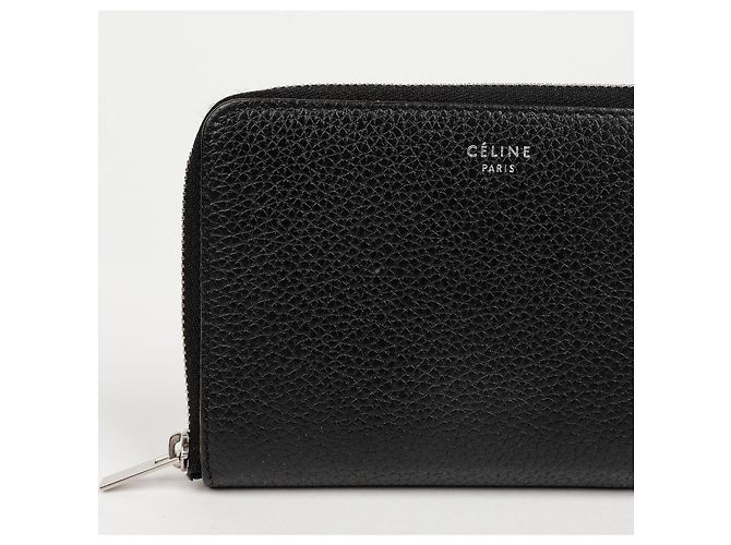 Céline Portafoglio Compatto Rotondo con Cerniera Medium Midnight - vista 4