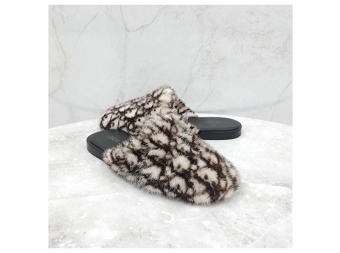 Dior Mules in visone Oblique Edizione Limitata - vista 8