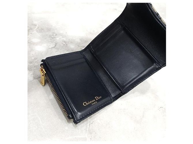 Dior Billetera Saddle Lotus Blue Oblique - vista 6