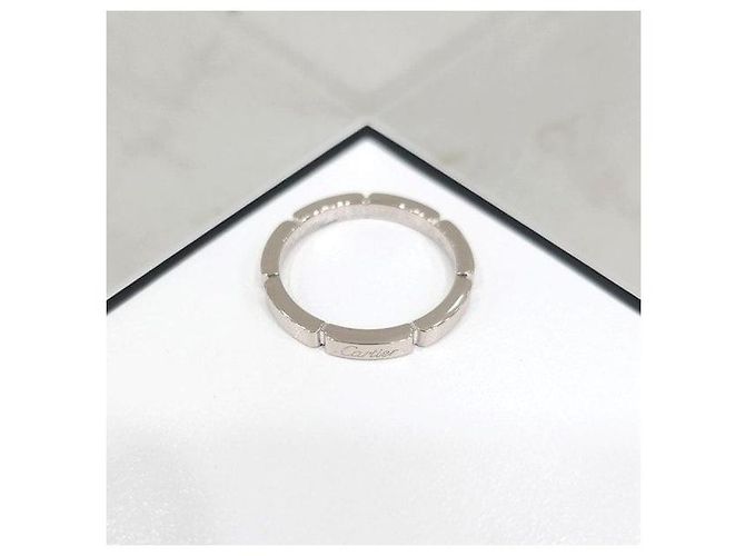 Cartier Anello Maillon Panther Oro Bianco Misura - vista 5