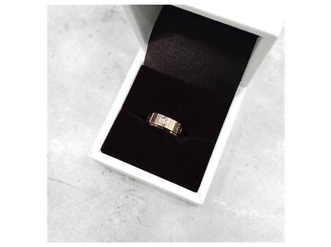 Cartier Anello Diamond Classic Love Band Ring Pink Gold - vista 11
