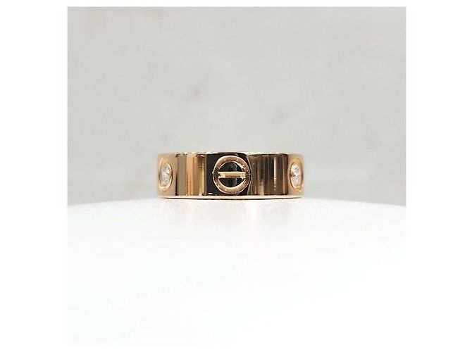 Cartier Anello Diamond Classic Love Band Ring Pink Gold - vista 2