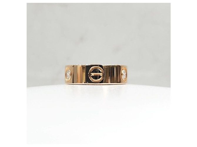 Cartier Anello Diamond Classic Love Band Ring Pink Gold - vista 8