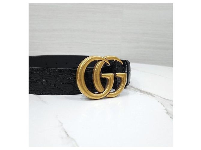 Gucci Cinturón de cocodrilo Caymans - vista 3
