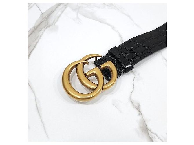 Gucci Cinturón de cocodrilo Caymans - vista 4