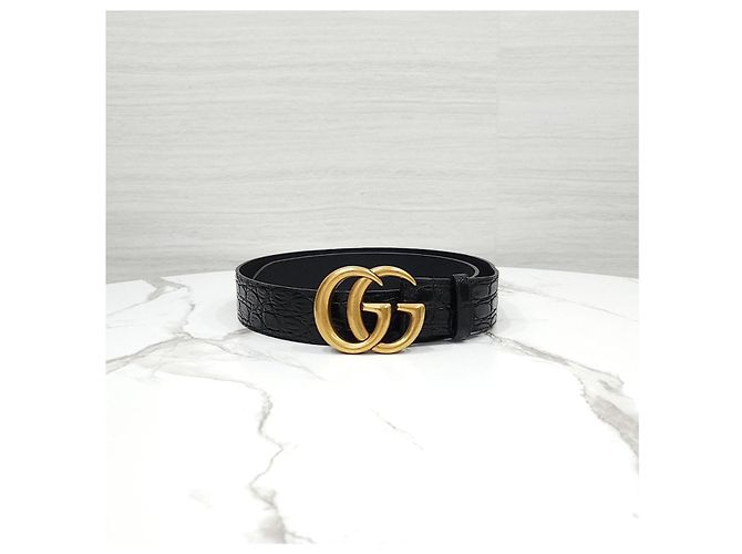 Gucci Cinturón de cocodrilo Caymans - vista 8