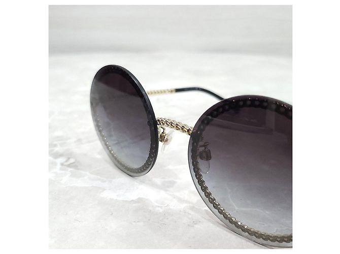 Chanel Gafas de sol con cadena de perlas - vista 13