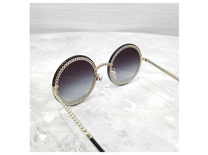 Chanel Gafas de sol con cadena de perlas - vista 5