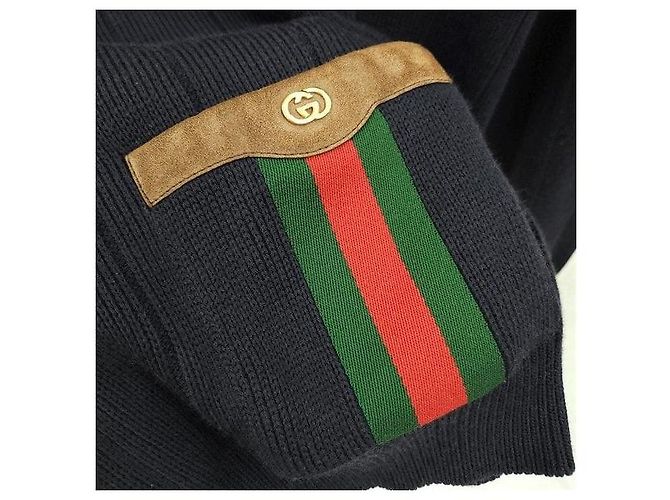 Gucci Cardigan aus Wollmischung Web Detail - Ansicht 3