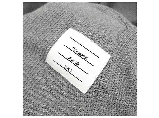 Thom Browne Cardigã de algodão com decote em V - vista 10